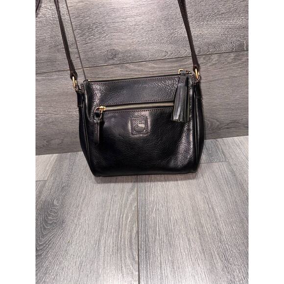 Dooney & Bourke Florentine Leather Binocular Crossbody Whipstitch bag B000545 - Picture 10 of 14